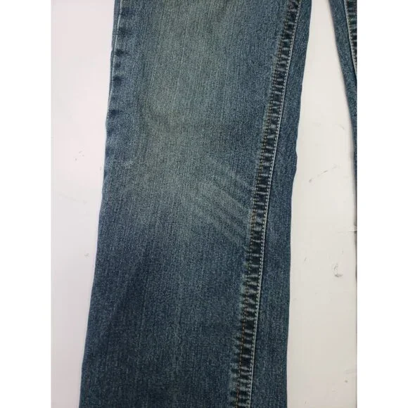 Ariat Men’s M4 Low Rise Dark Wash Denim Blue Boot Cut Jeans Size 34/34 MX12FA16 - Picture 7 of 16